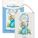 Beatrix Potter Peter Rabbit Tom Kitten metal dangler sign