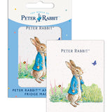 Beatrix Potter Peter Rabbit being thoughtful fridge magnet