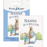 Beatrix Potter Peter Rabbit Nanna in a million fridge magnet