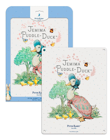 Peter Rabbit Jemima Puddle-Duck metal wall sign