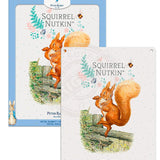 Beatrix Potter Peter Rabbit Squirrel Nutkin metal wall sign