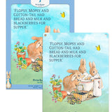 Peter Rabbit flops mopsy cottontail metal wall sign