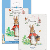 Peter Rabbit Flopsy Bunny with basket of blackberries metal sign