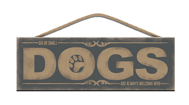 Wooden Sign - Dogs