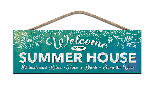 Wooden Sign - Welcome to the Summerhouse