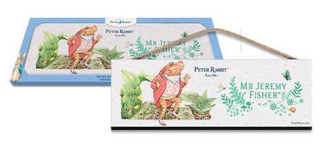 Peter Rabbit Jeremy Fisher metal wall sign
