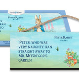 Beatrix Potter Peter Rabbit Ran to Mr McGregors garden hanging wooden sign