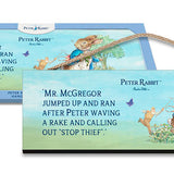 Beatrix Potter Peter Rabbit chased by Mr McGregor hanging wooden sign